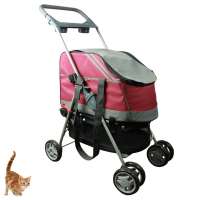 Luxury Pet Trolley Pet Stroller 2-in-1Transport Pet Stroller Carrier