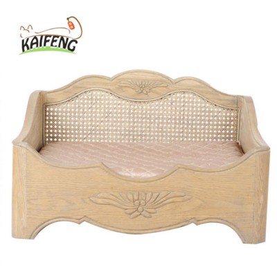 Pet Wooden Furniture Classical Country-style Luxury Dogbed Dog Bed for Dog