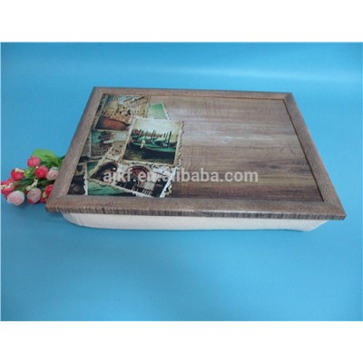 Kaifeng Hot sell Wooden coffee Serving Tray with Cushion