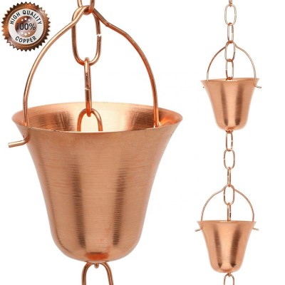 Out Door Metal solid copper Rain Chain Copper Gutter Rain Chain Copper Rain Chain