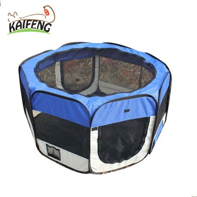 Nylon Puppy Playpen Foldable Dog Playpen Portable Pet Playpen With 8 Panels