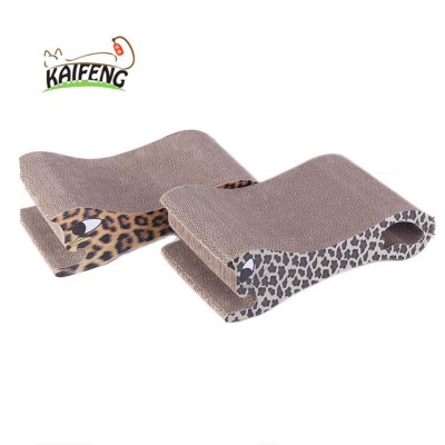 Kf Manufacturer Stocked Corruagted Cat Scratching Lounge Bed, High Density Scratcher Pet Toys New Board With Catnip